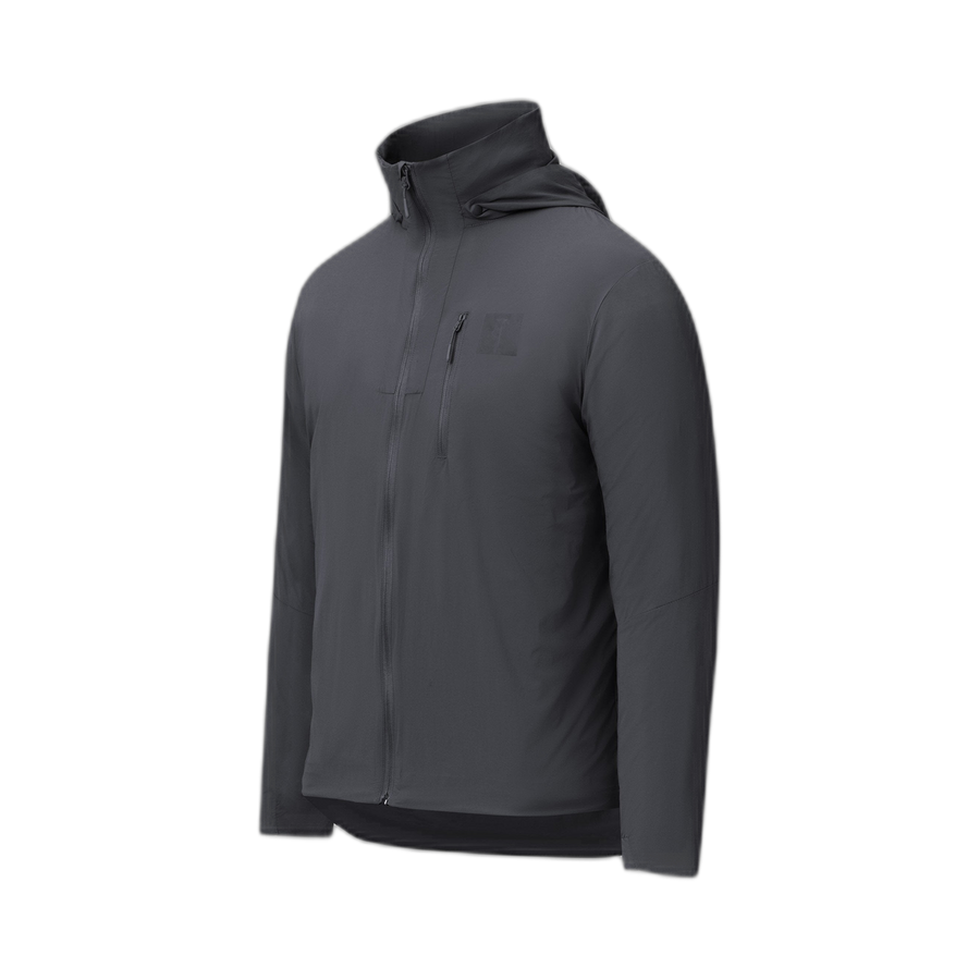 On form photo of the Tomahawk Performance Crosswind Jacket, a tactical windbreaker, in Urban Grey.
