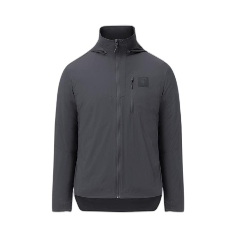 On form frontal photo of the Tomahawk Performance Crosswind Jacket, a tactical windbreaker, in Urban Grey.