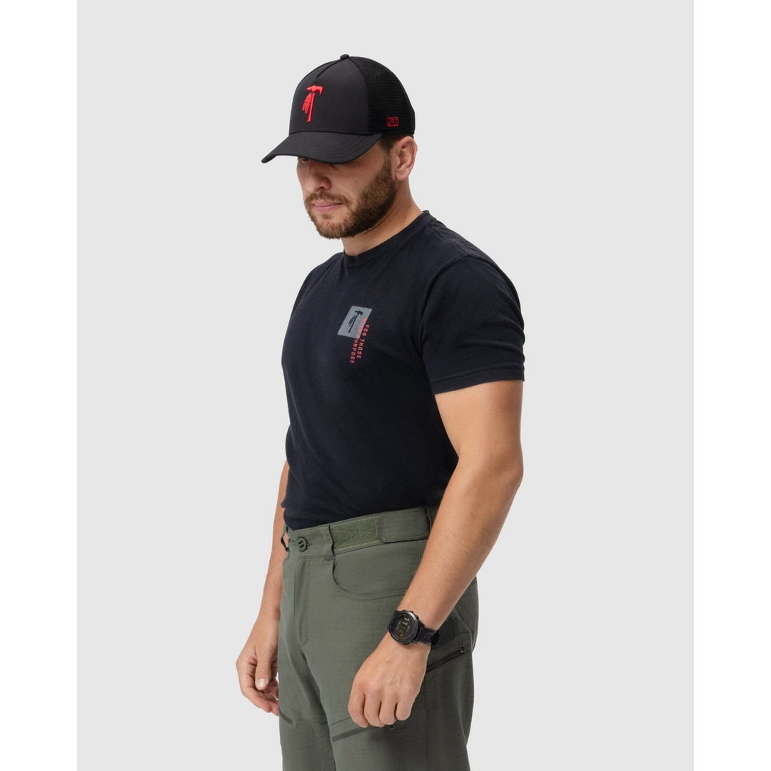 Photo of the Tomahawk Performance FTWP T-Shirt SS, a short sleeved T-shirt with the Tomahawk logo and "For Those With Purpose" text.