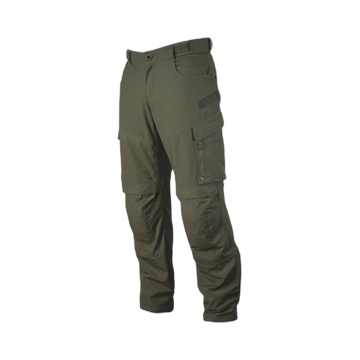 Frontal photo of the Tomahawk Performance HW / Combat Pant in Ranger Green, a full featured hot weather combat pant.