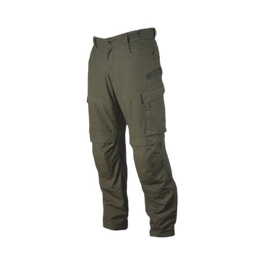 Frontal photo of the Tomahawk Performance HW / Combat Pant in Ranger Green, a full featured hot weather combat pant.