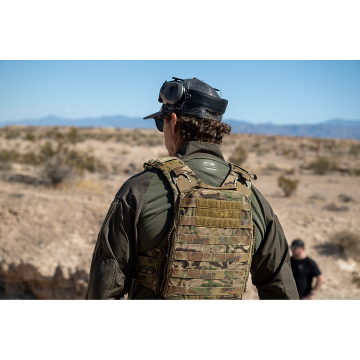Back photo of a man wearing the Tomahawk Performance HW / Combat Shirt in the desert.