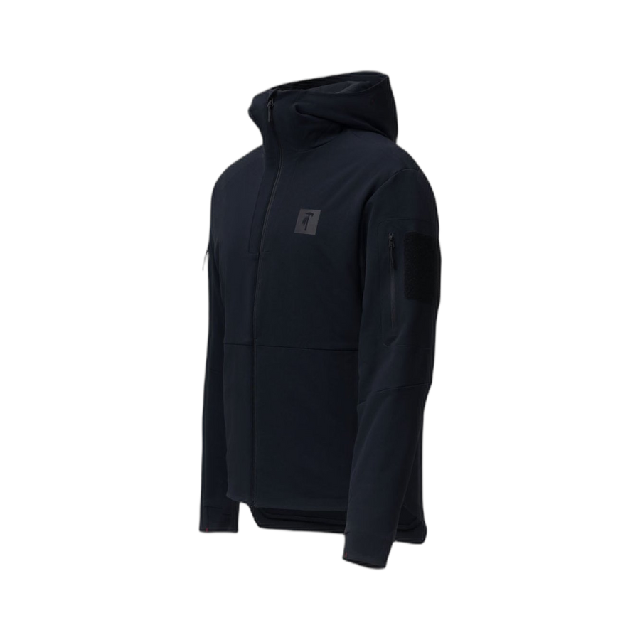 On form photo of the Tomahawk Performance Instructor Jacket, a tactical insulated softshell jacket, in Black.