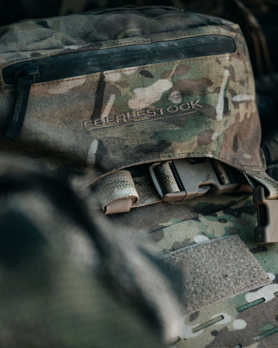 Eberlestock G2 Gunslinger II tactical rifle pack in use - lifestyle photo