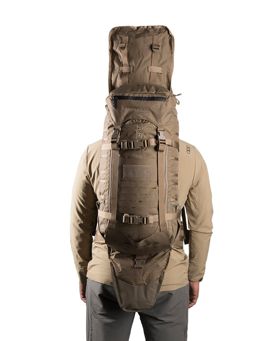 Eberlestock G2 Gunslinger II tactical rifle pack in use - lifestyle photo
