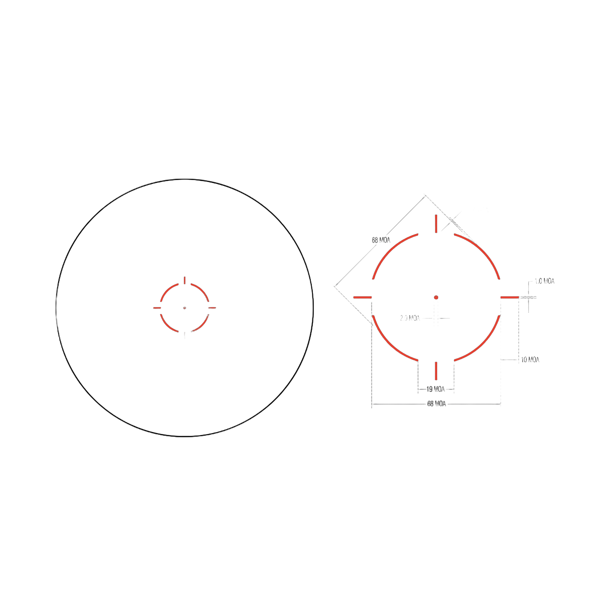 TRIJICON MRO HD RED DOT LWR 1/3 CO-W