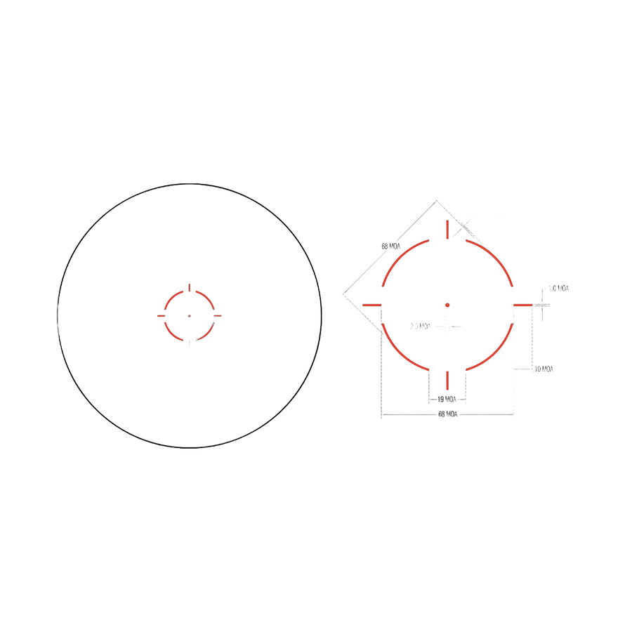 TRIJICON MRO HD RED DOT LWR 1/3 CO-W