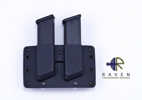 Raven Concealment Double Modular Pistol Mag Carrier (Wolf Grey)