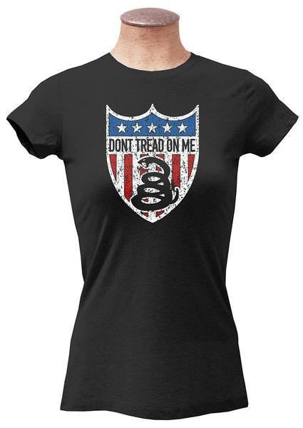 Don't Tread On Me Women's American Badge T-Shirt